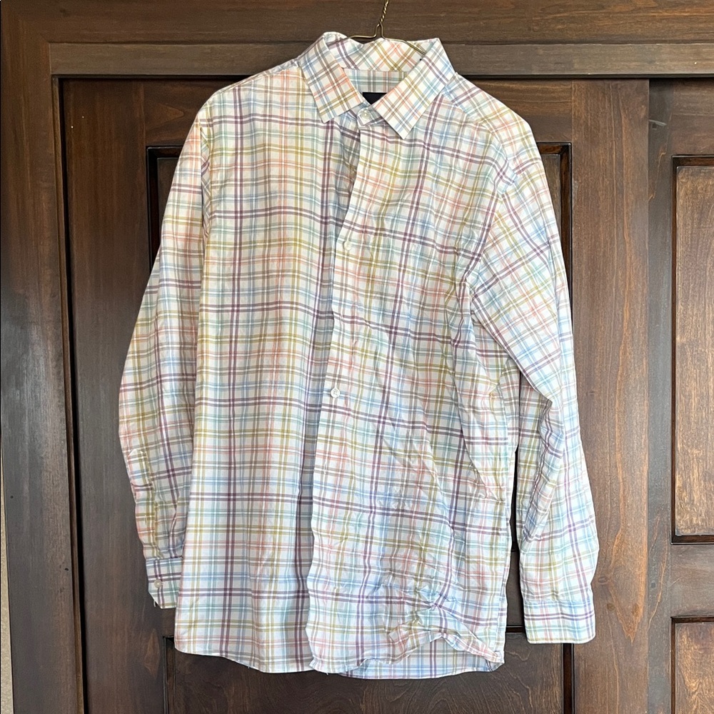 Hart Schaffner Marx Men's Pastel Plaid Shirt